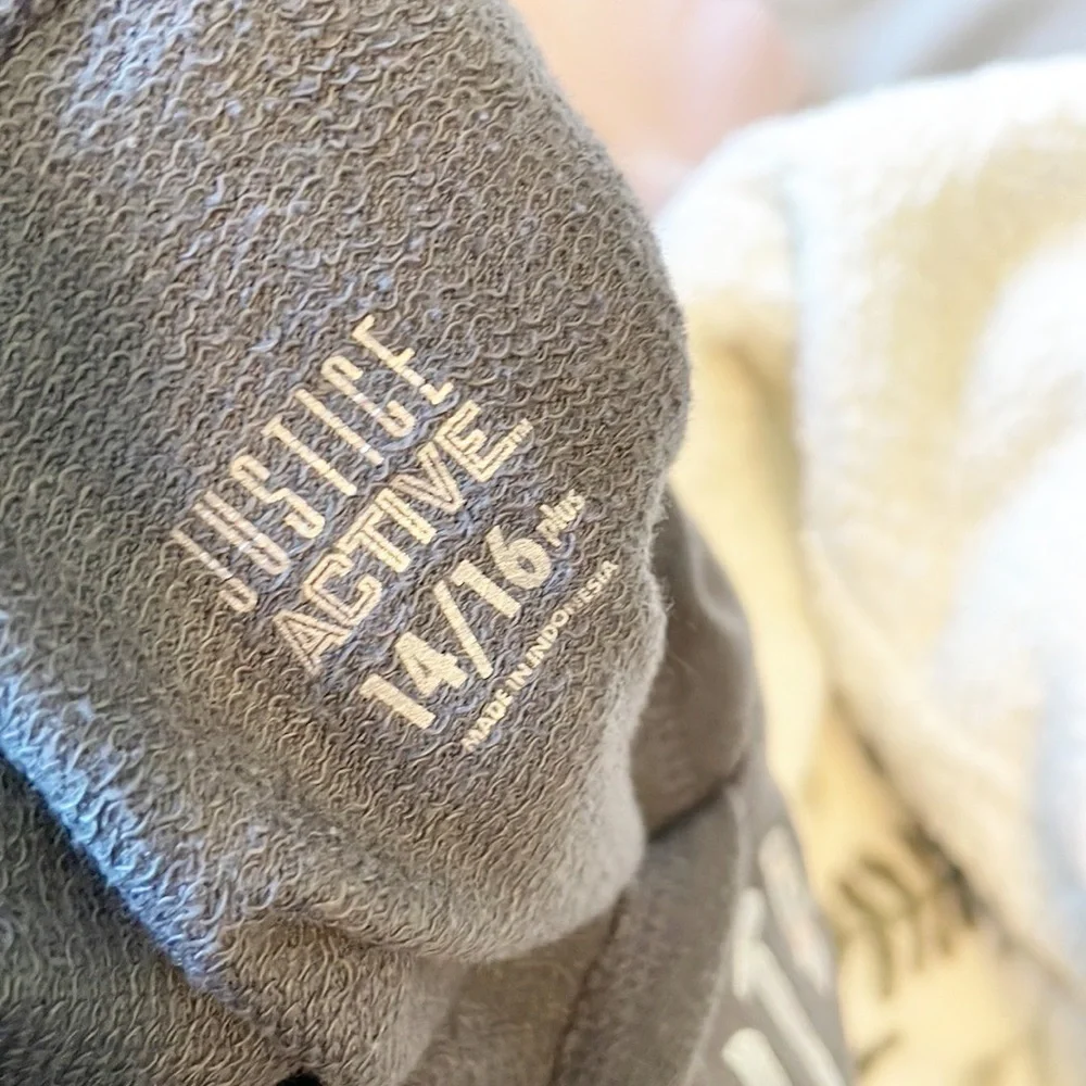 Justice Active Born With It cut off hoodie